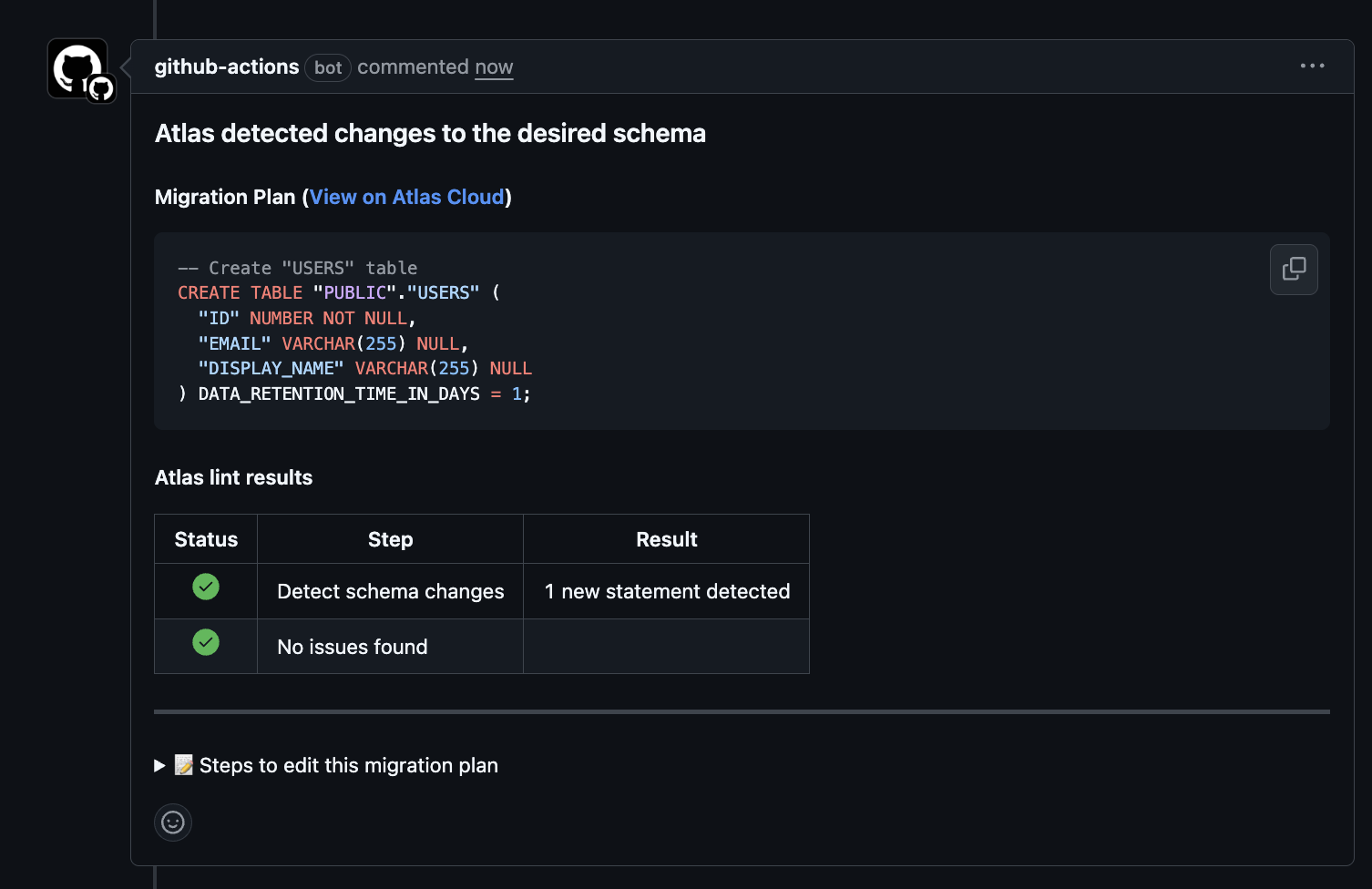 Pull Request Comment